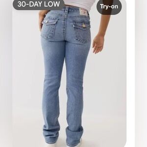 True religion Billie mid rise straight leg jeans size 30